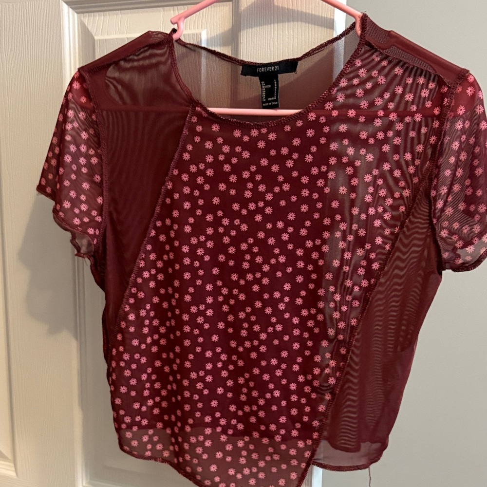Forever 21 mesh shirt